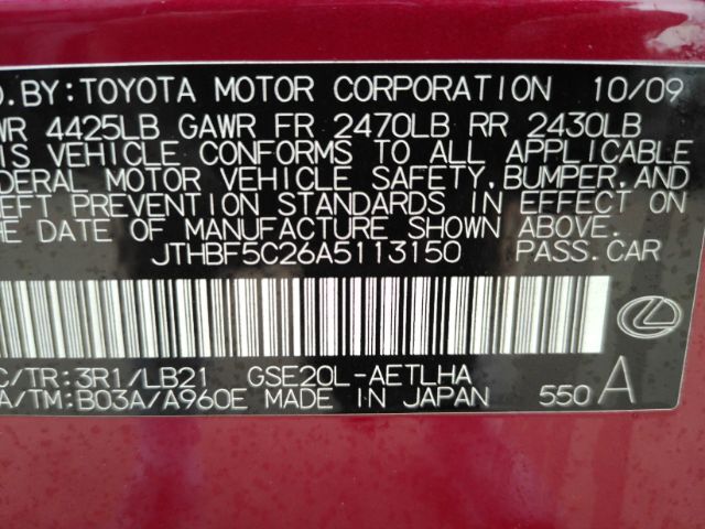 2010 Lexus IS 250 Plano TX