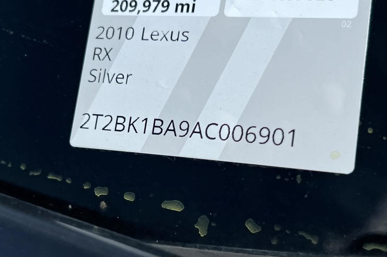 2010 Lexus RX 350 Roseville CA