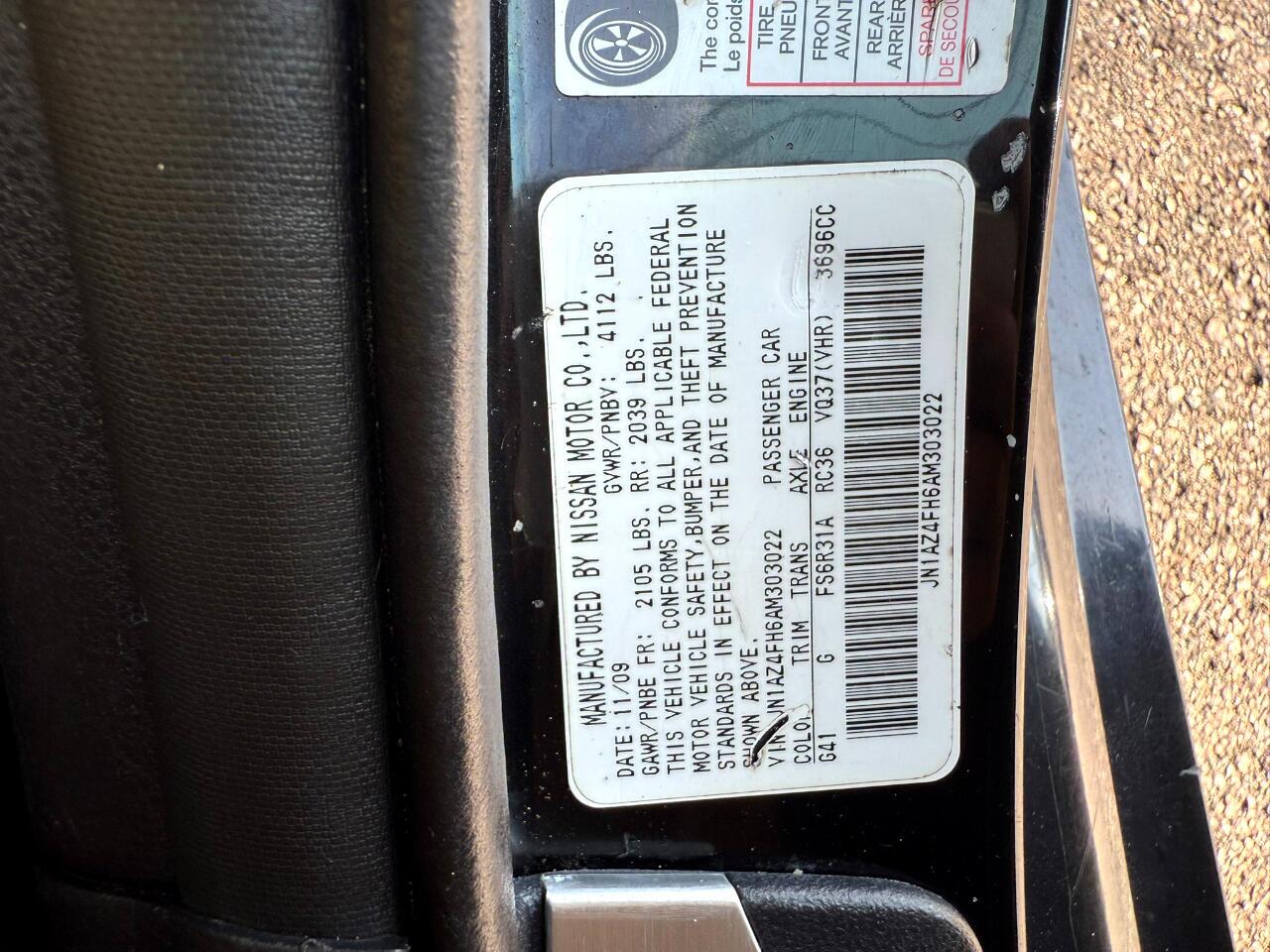 2010 Nissan 370Z 2dr Roadster Manual Touring Jacksonville FL