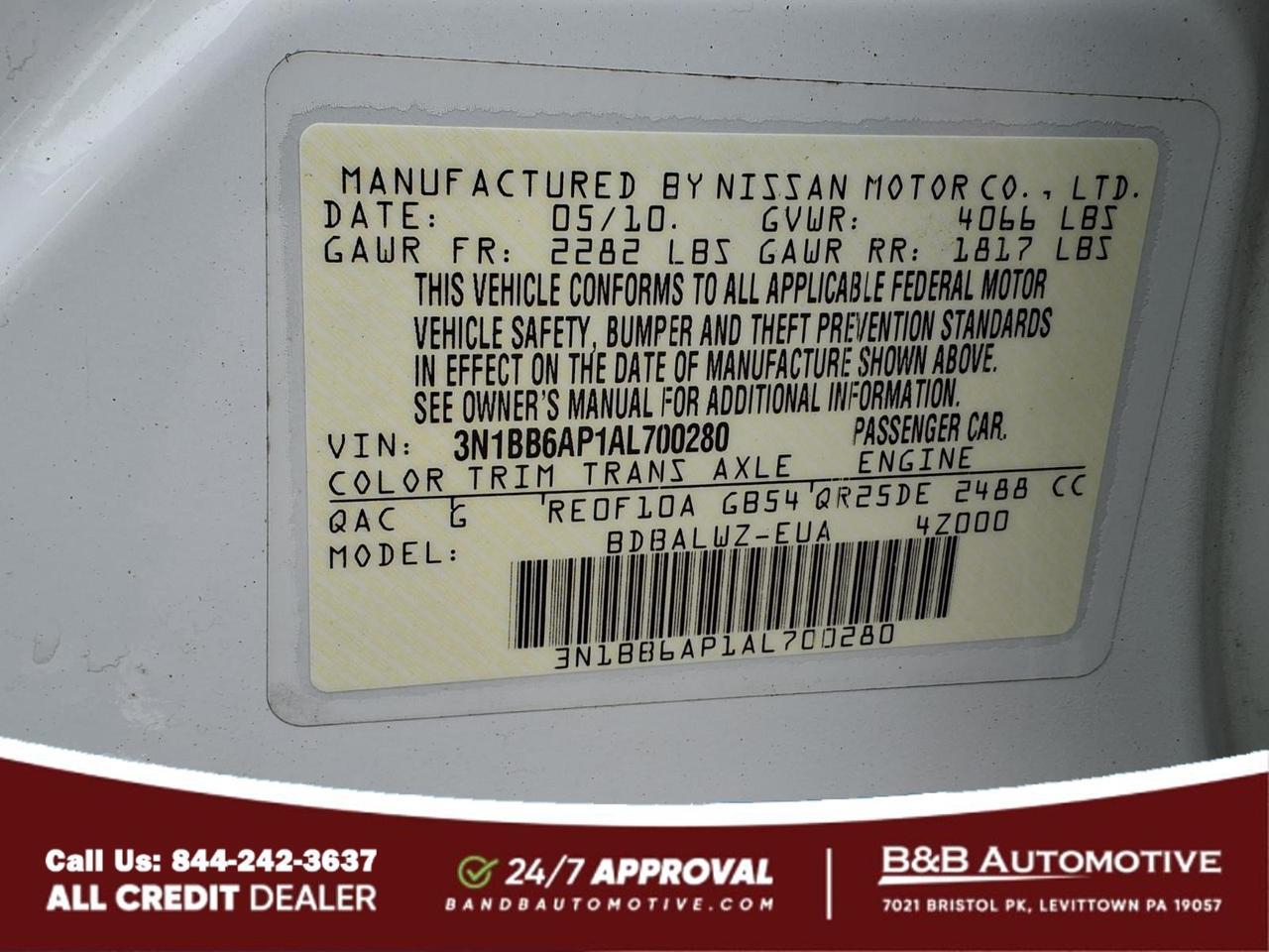 2010 Nissan Sentra SE-R Levittown PA