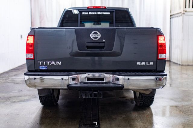 2010 Nissan Titan 4x4 Crew Cab LE Leather Roof Red Deer AB