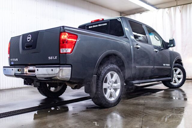 2010 Nissan Titan 4x4 Crew Cab LE Leather Roof Red Deer AB