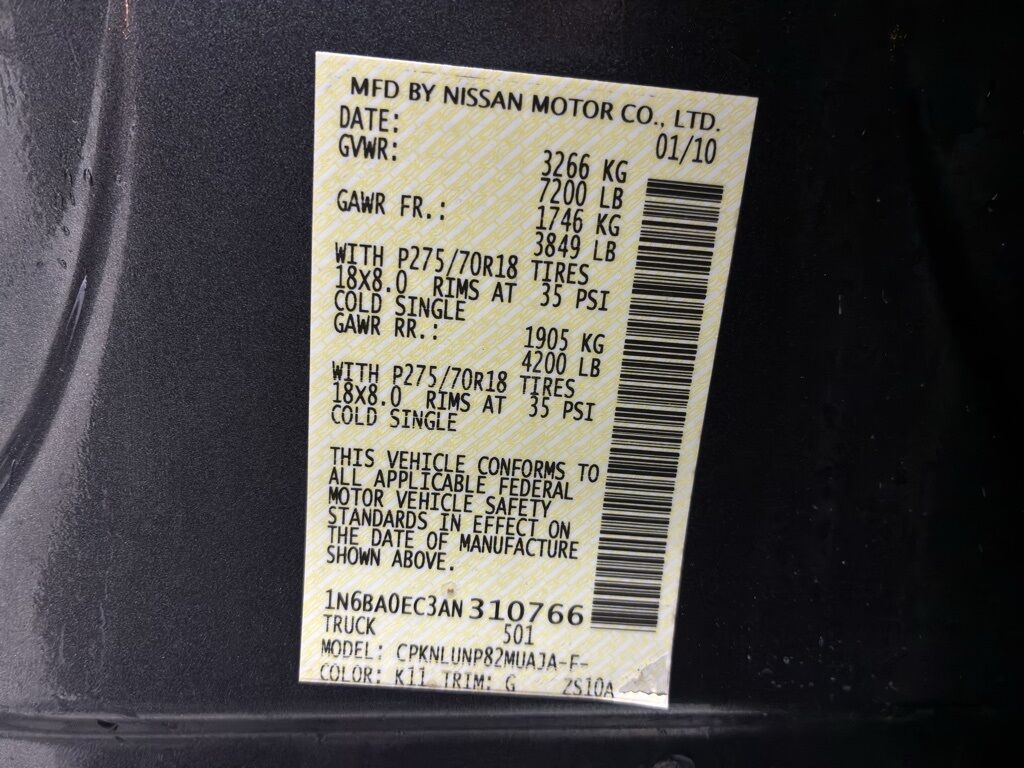 2010 Nissan Titan PRO-4X Loveland CO