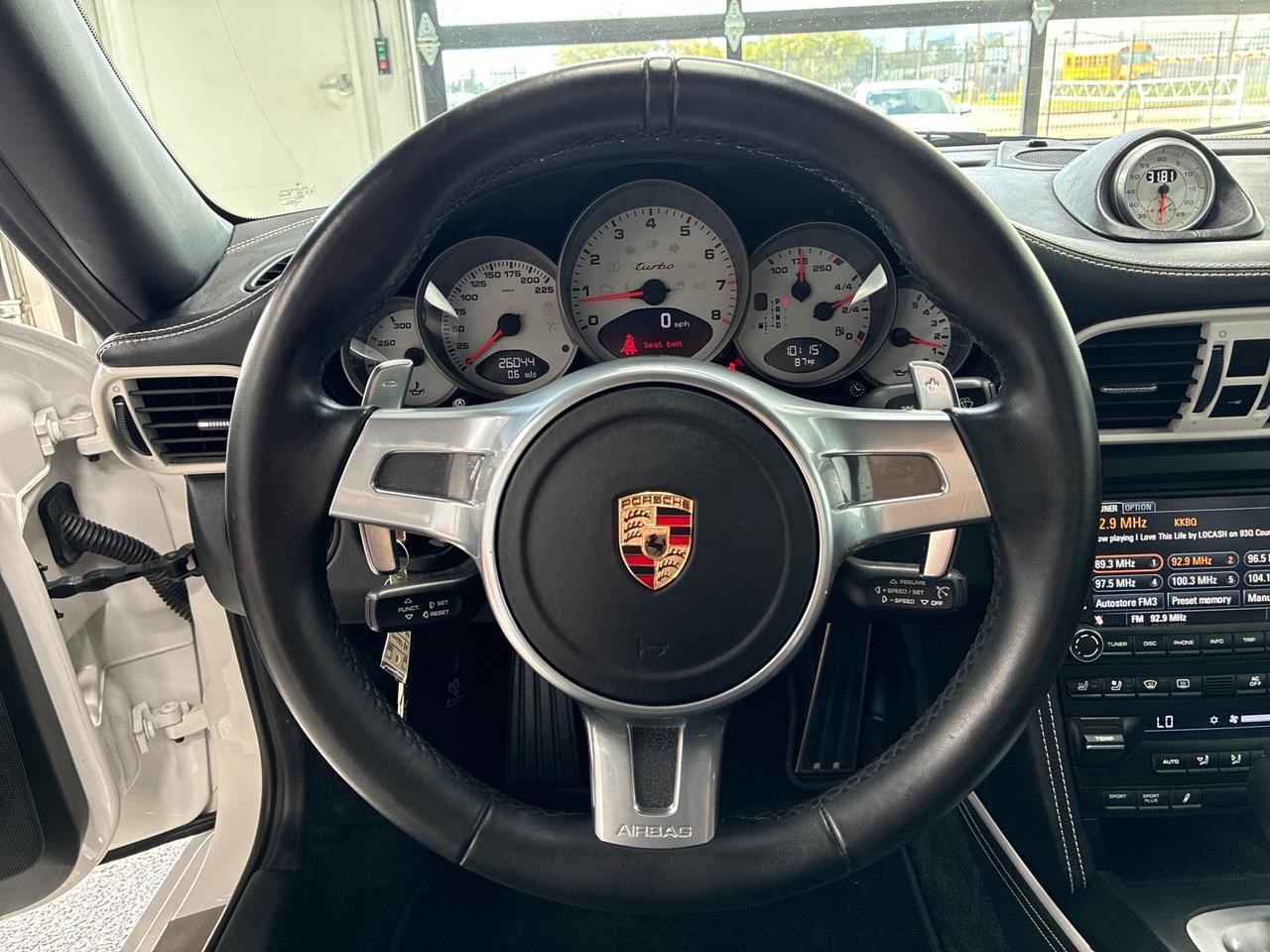 2010 Porsche 911 Turbo, PDK, Sport Chrono, 19in RS Spyder Center Lock Wheels, Porsche Torque Vectoring, Only 26k Miles Houston TX