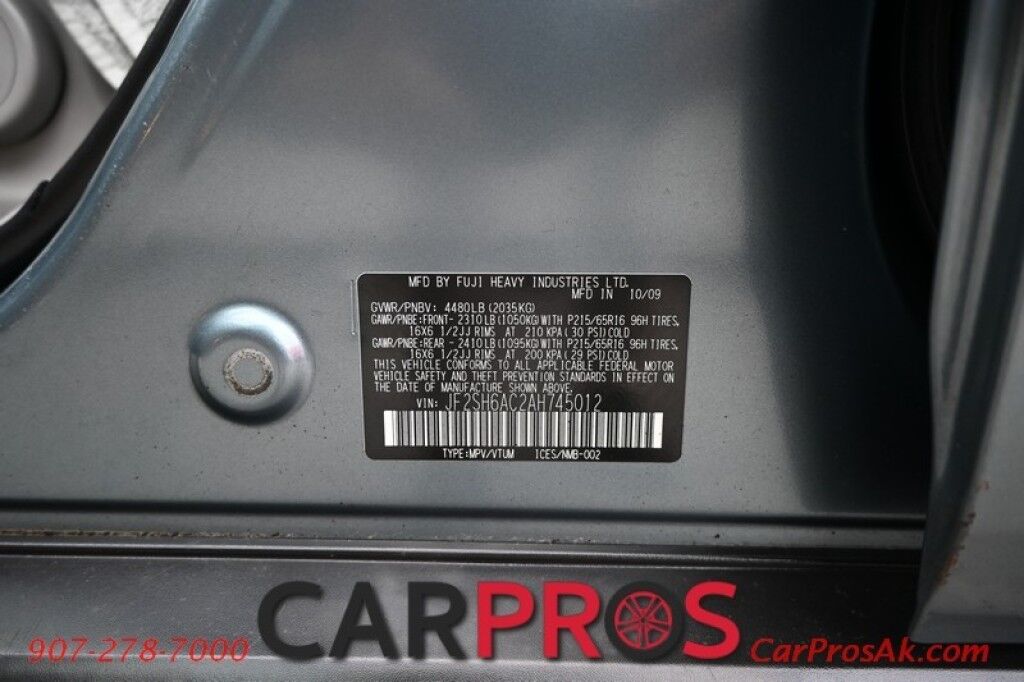 2010 Subaru Forester 2.5X AWD Anchorage AK