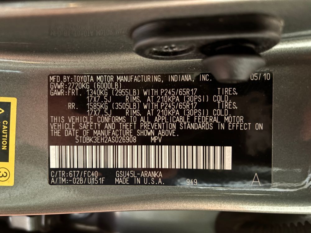 2010 Toyota Highlander Base V6 Franklin OH