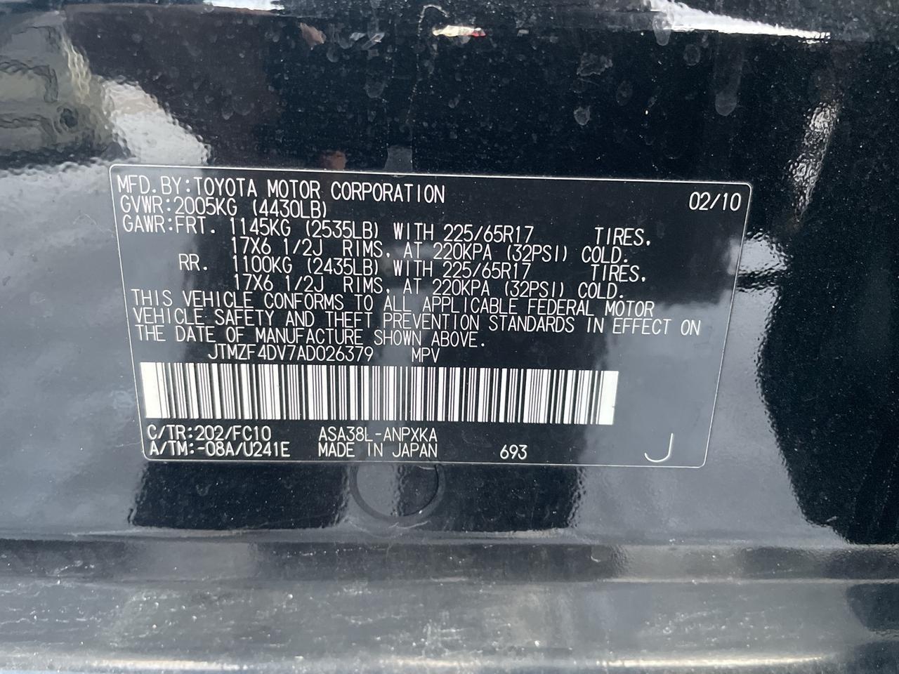 2010 Toyota RAV4 Base Springfield VA