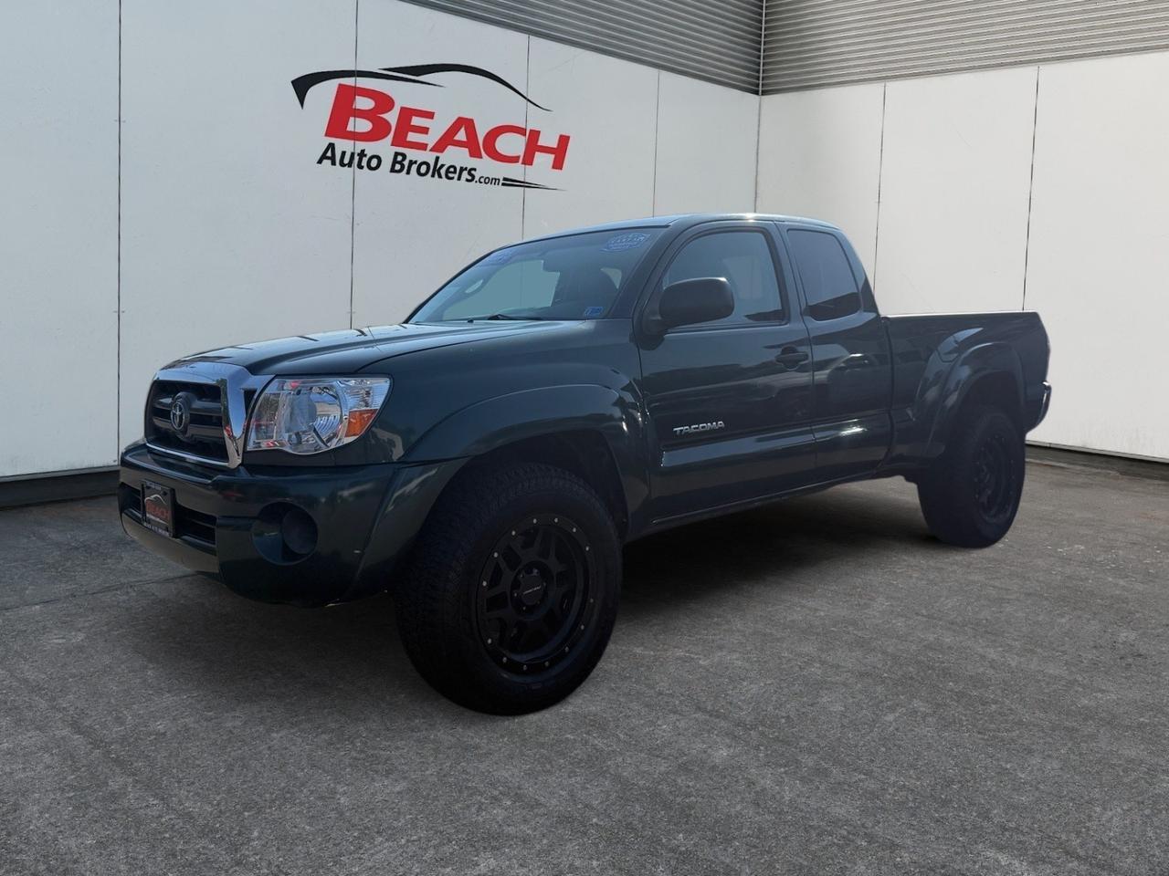 2010 Toyota Tacoma SR5, HEATED SEATS, AUX, BED LINER, SLIDING REAR WINDOW, POWER MIRRORS, KEYLESS ENTRY, MANUAL TRANSMISSION, BLACK PRO COMP WHEELS, LOW MILES!