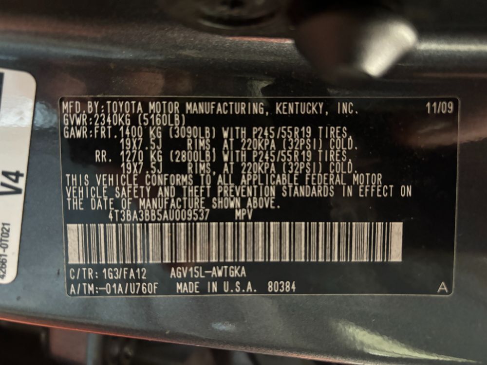 2010 Toyota Venza Base Franklin OH