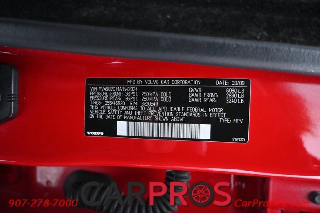 2010 Volvo XC90 3.2L I6 - All Wheel Drive - Power & Heated Leather Seats - Sunroof - 3rd Row - Seats 7 - Fog Lights - Keyless Entry / Start - Aluminum Wheels Anchorage AK