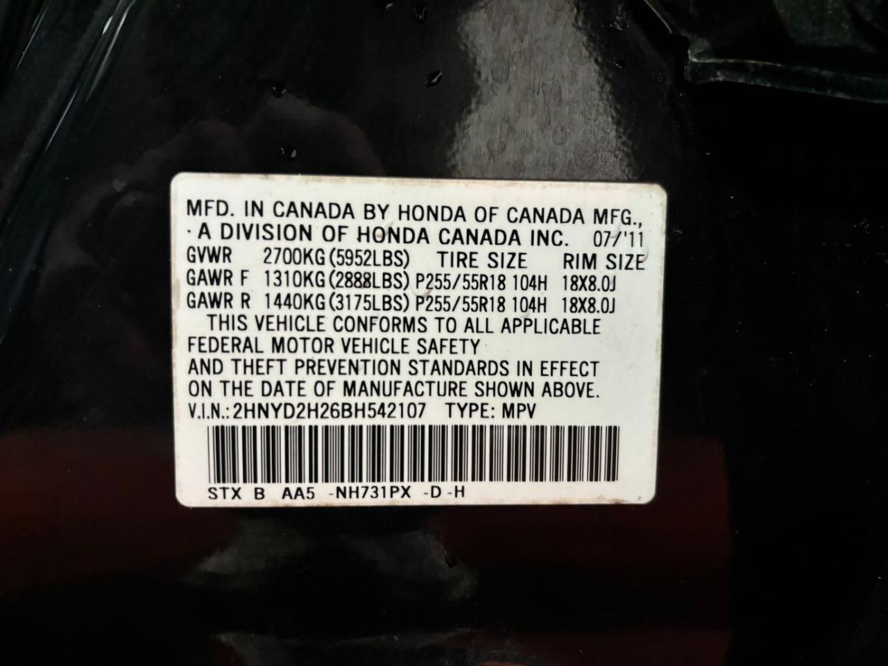 2011 Acura MDX Base Franklin OH