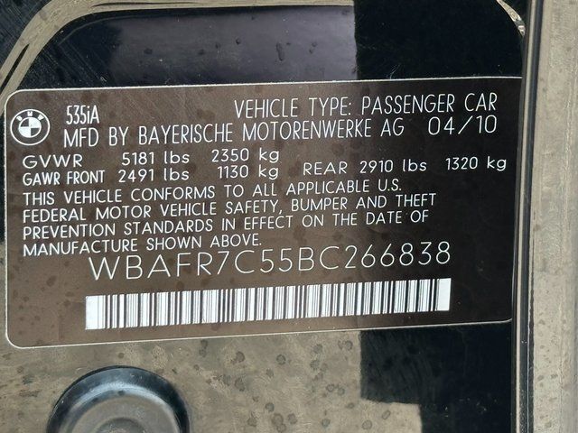 2011 BMW 5 Series 535i Springfield VA