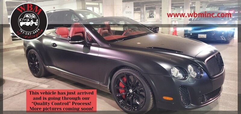2011 Bentley Continental Supersports Supersports Convertible AWD