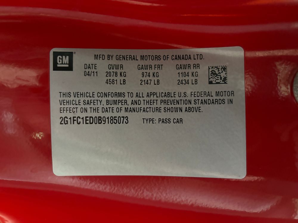2011 Chevrolet Camaro 2LT Franklin OH