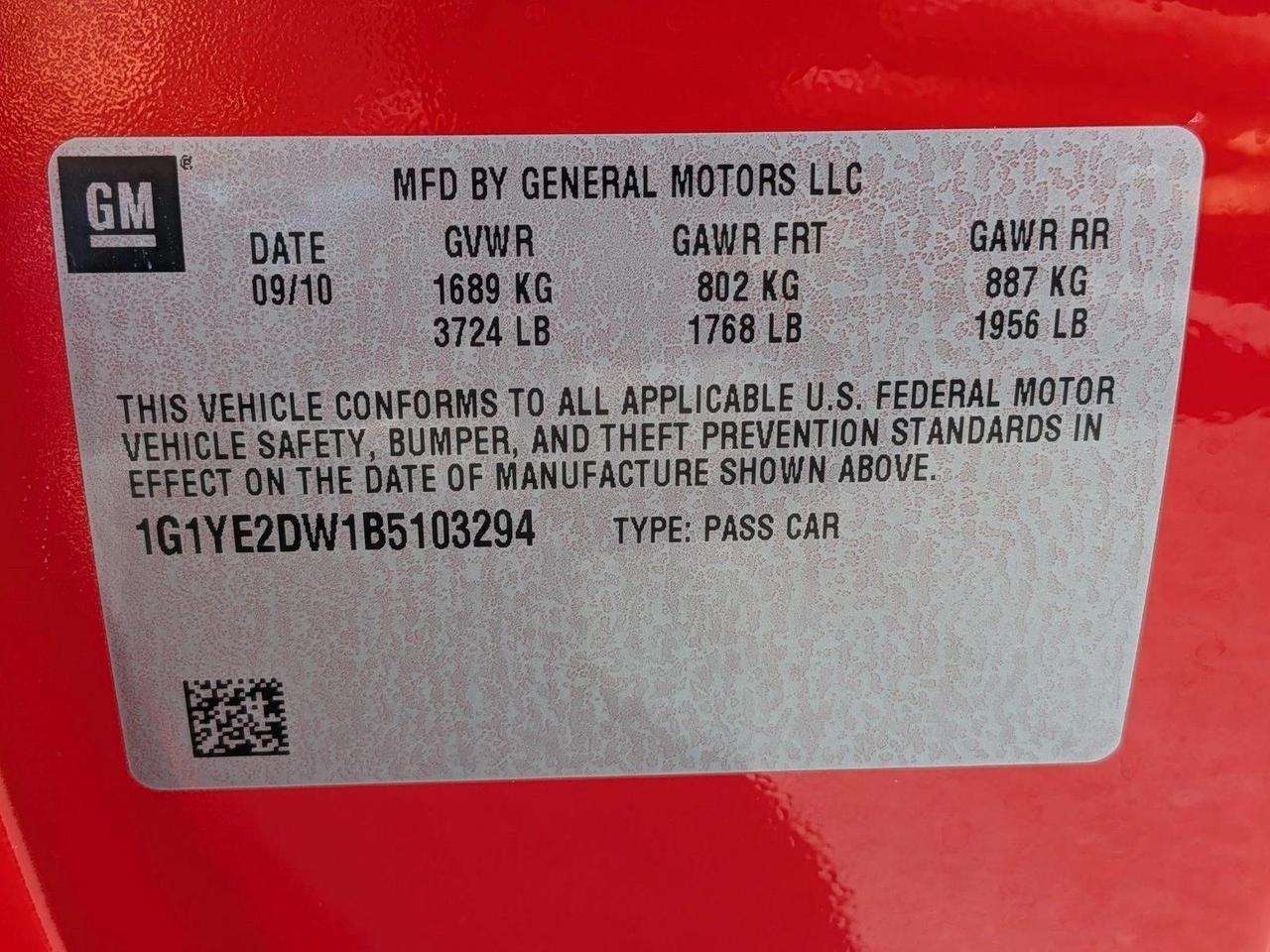 2011 Chevrolet Corvette w/1LT Roseville CA