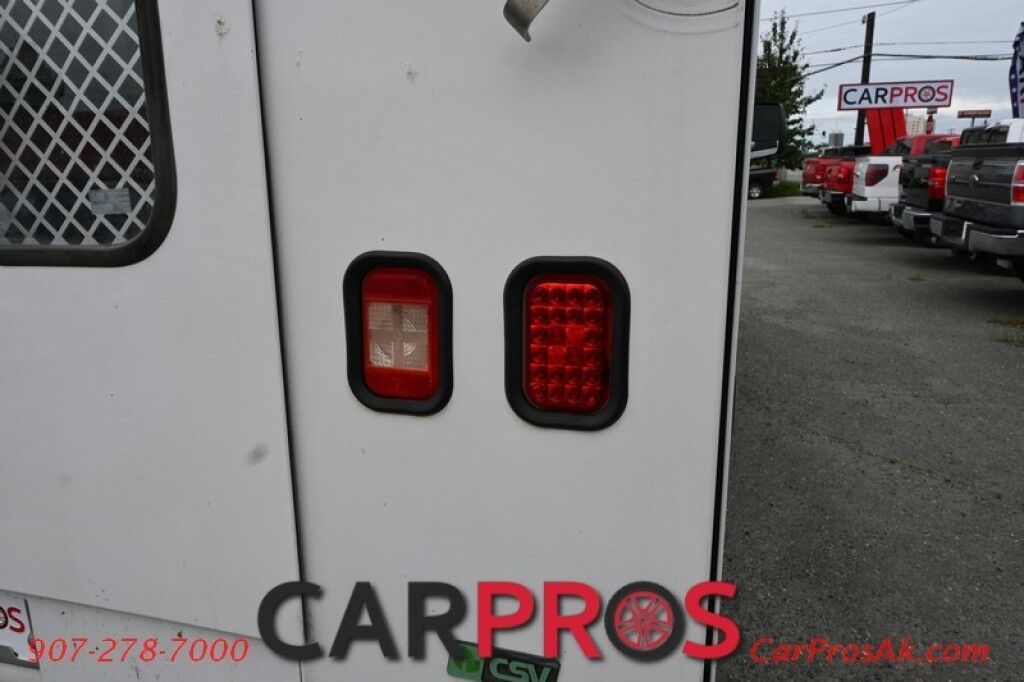 2011 Chevrolet Express Commercial Cutaway Work Van - 6.0L V8 - Convenience & Cold Climate Pkg - Power Windows & Locks - AM/FM Radio - Interior & Exterior Storage Shelving - 16 Steel Wheels - Engine Block Heater - Tow PKG Anchorage AK