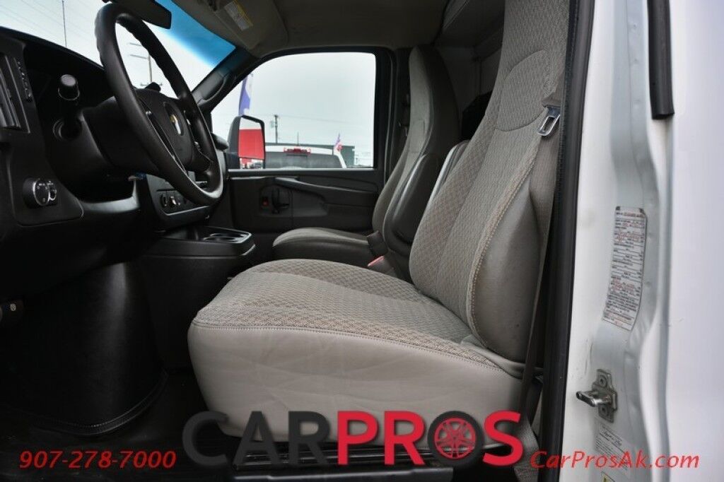 2011 Chevrolet Express Commercial Cutaway Work Van - 6.0L V8 - Convenience & Cold Climate Pkg - Power Windows & Locks - AM/FM Radio - Interior & Exterior Storage Shelving - 16 Steel Wheels - Engine Block Heater - Tow PKG Anchorage AK