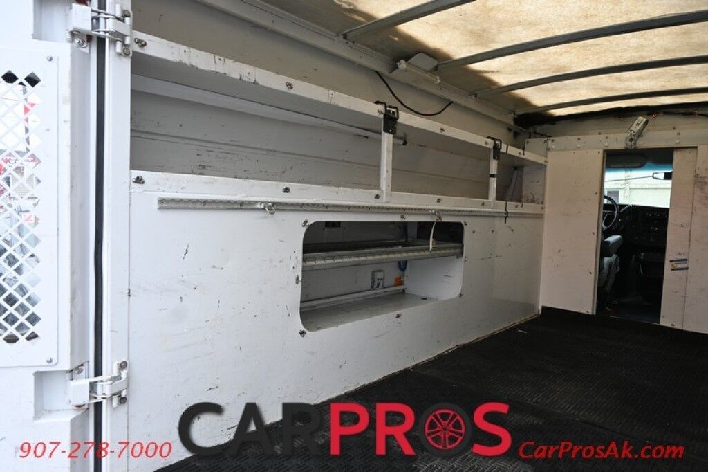 2011 Chevrolet Express Commercial Cutaway Work Van - 6.0L V8 - Convenience & Cold Climate Pkg - Power Windows & Locks - AM/FM Radio - Interior & Exterior Storage Shelving - 16 Steel Wheels - Engine Block Heater - Tow PKG Anchorage AK