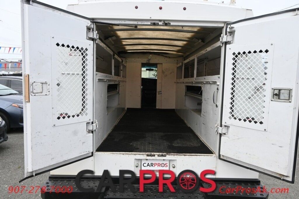 2011 Chevrolet Express Commercial Cutaway Work Van - 6.0L V8 - Convenience & Cold Climate Pkg - Power Windows & Locks - AM/FM Radio - Interior & Exterior Storage Shelving - 16 Steel Wheels - Engine Block Heater - Tow PKG Anchorage AK