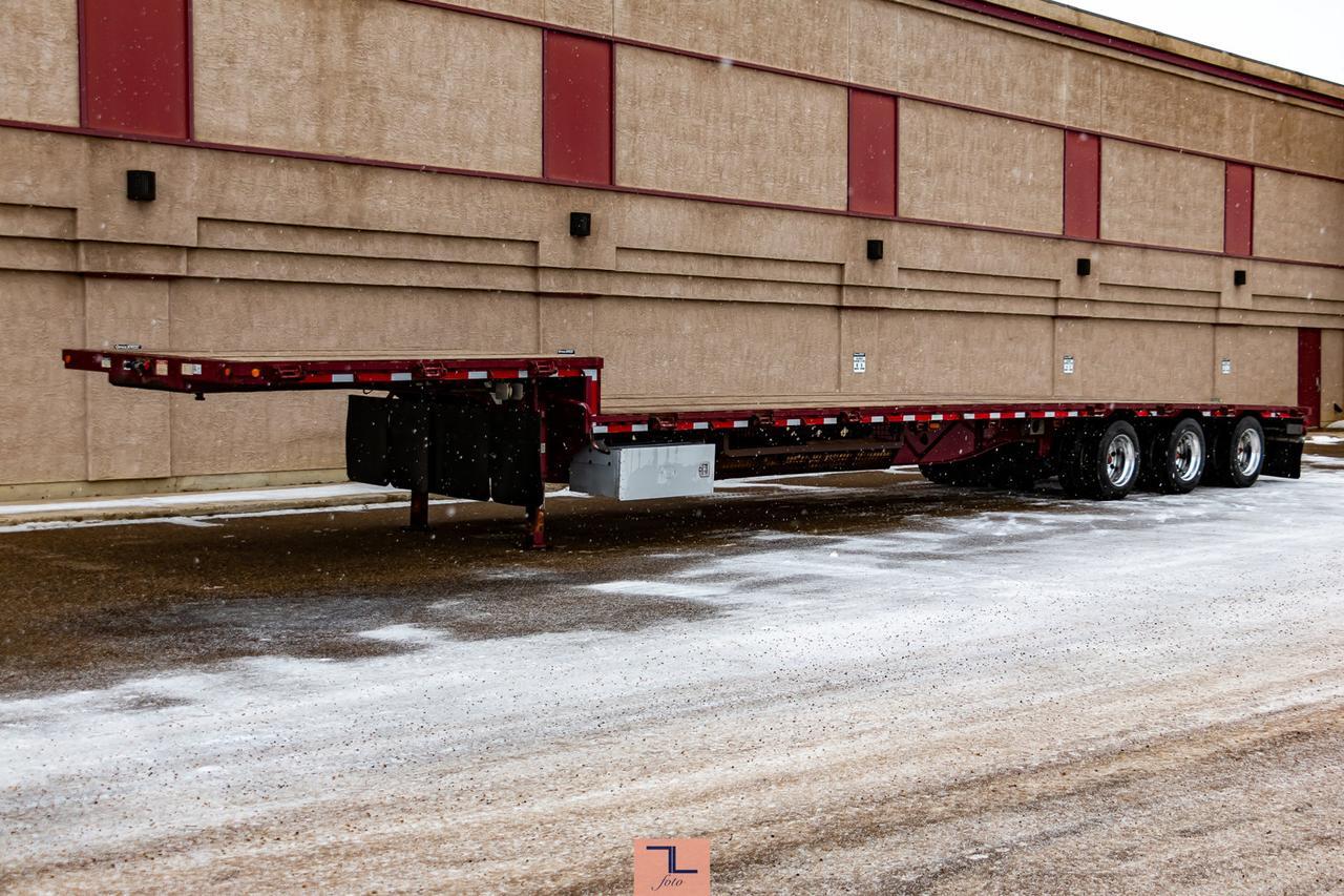2011 Doepker Tridem 53 Ft. Steel Step Deck Trailer Red Deer AB