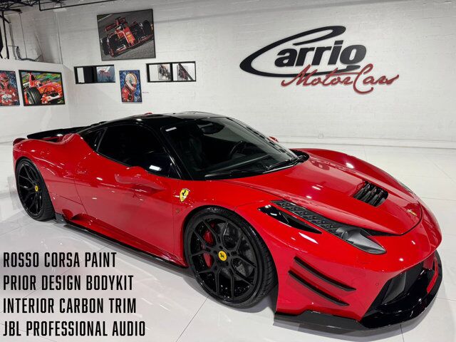 2011 Ferrari 458 Italia Prior Design bodykit, Rosso Corsa paint, interior carbon, JBL Professional Audio AND MUCH MORE!! Fort Lauderdale FL