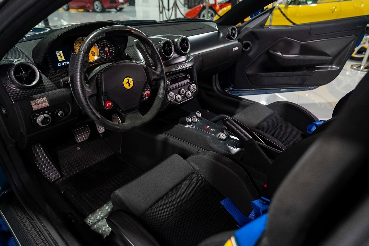 2011 Ferrari 599 GTO Blu Nart paint, Livrea Bianco Avus, factory racing harnesses/roll bar AND MUCH MORE!! Fort Lauderdale FL