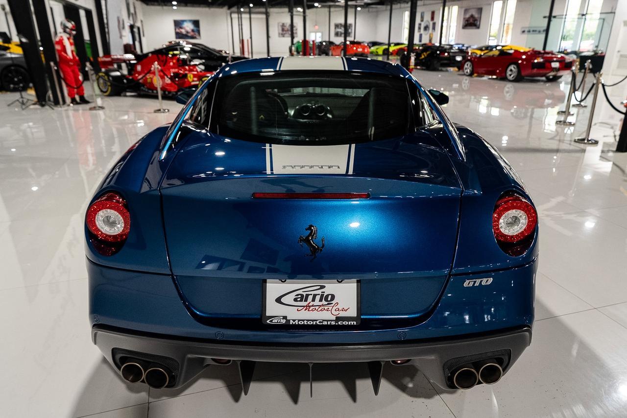 2011 Ferrari 599 GTO Blu Nart paint, Livrea Bianco Avus, factory racing harnesses/roll bar AND MUCH MORE!! Fort Lauderdale FL