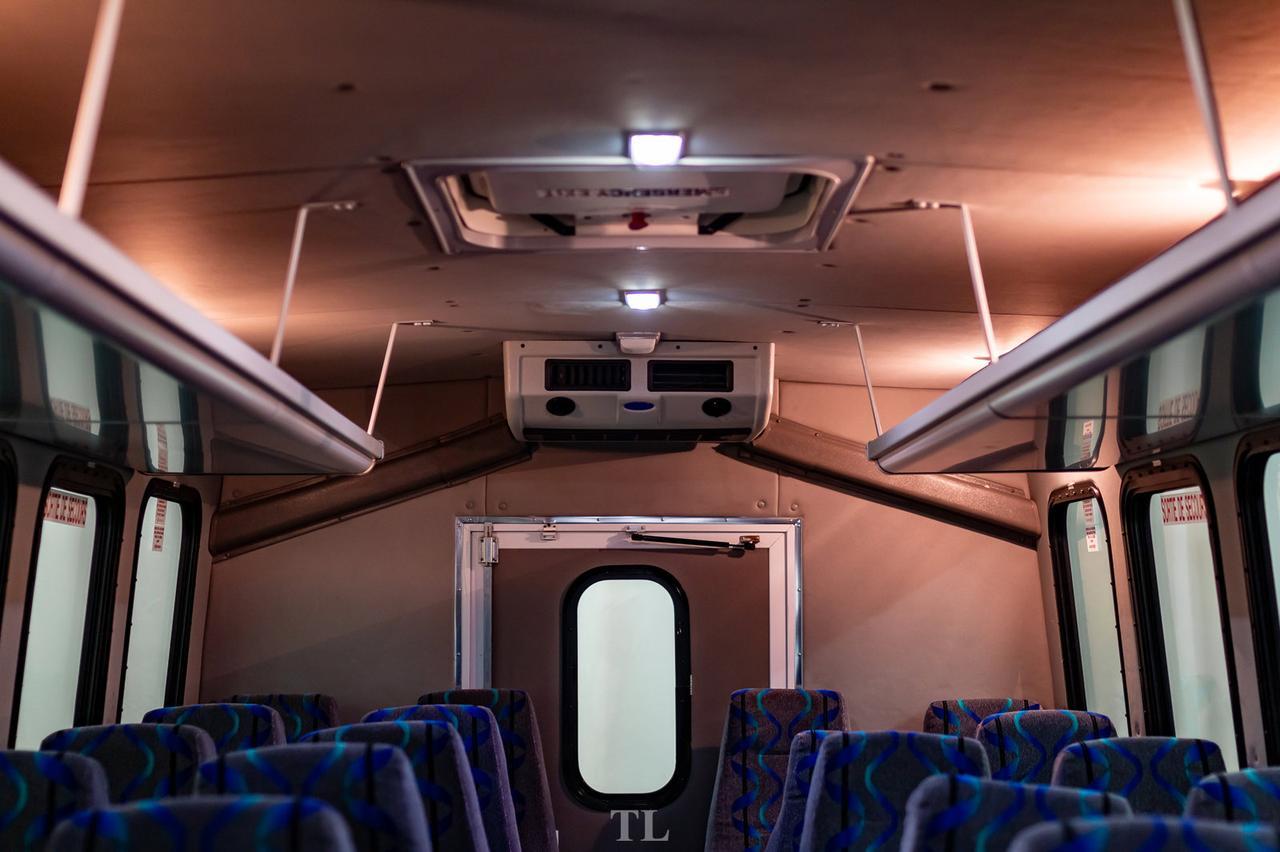 2011 Ford E-450 SD 24 Passenger Bus TV Red Deer AB