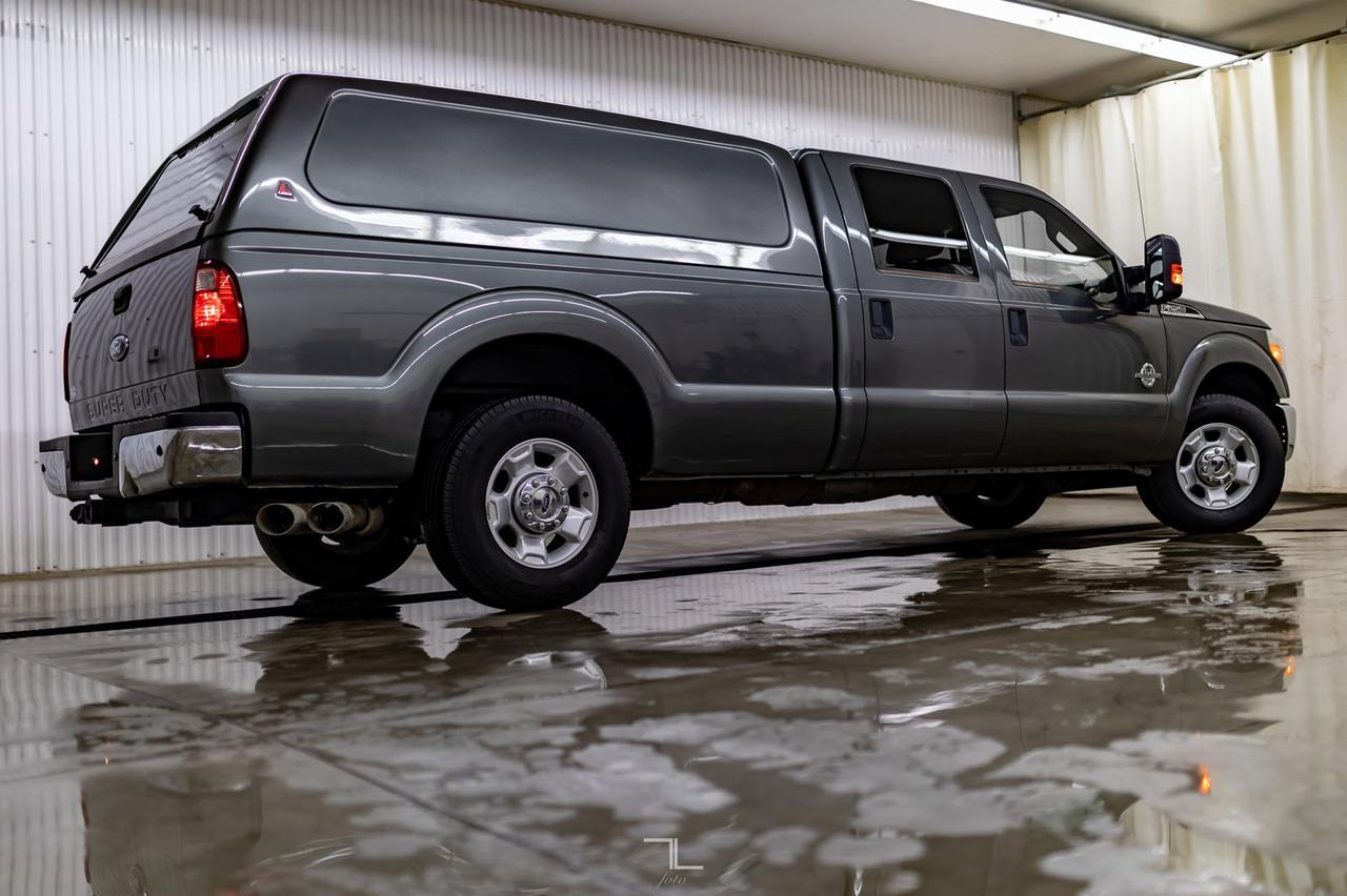 2011 Ford F-250 4x2 Crew Cab XLT Longbox Diesel Topper Red Deer AB