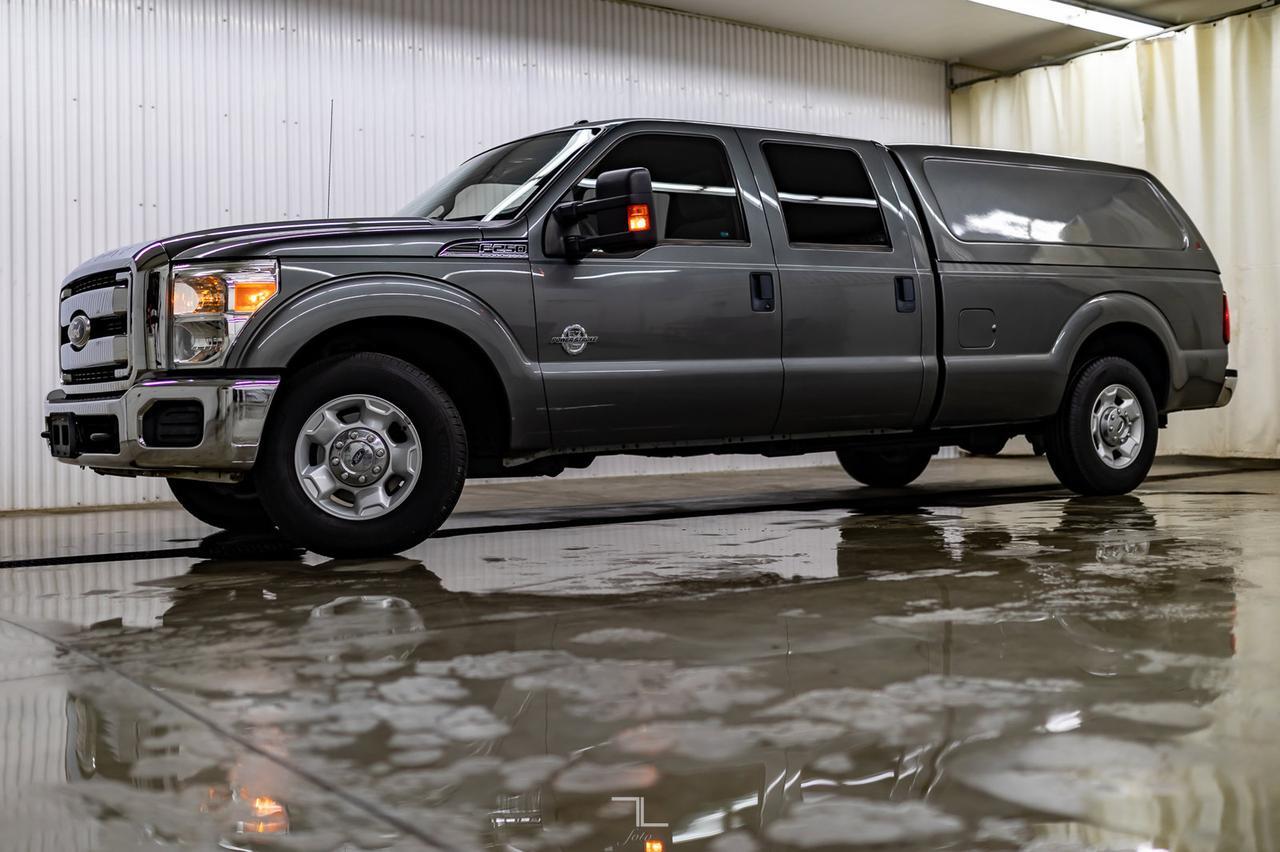 2011 Ford F-250 4x2 Crew Cab XLT Longbox Diesel Topper Red Deer AB
