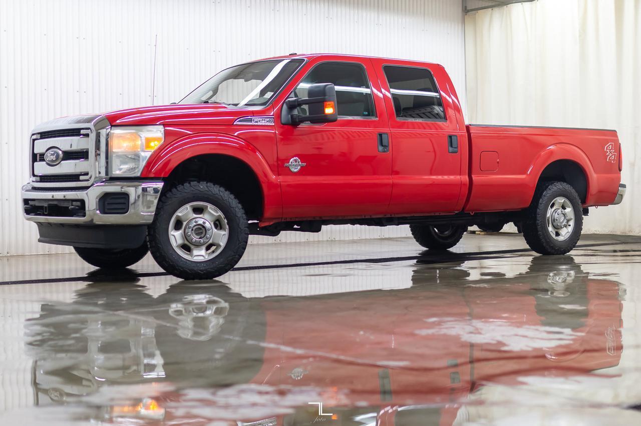 2011 Ford F-250 4x4 Crew Cab XLT Longbox Diesel Red Deer AB