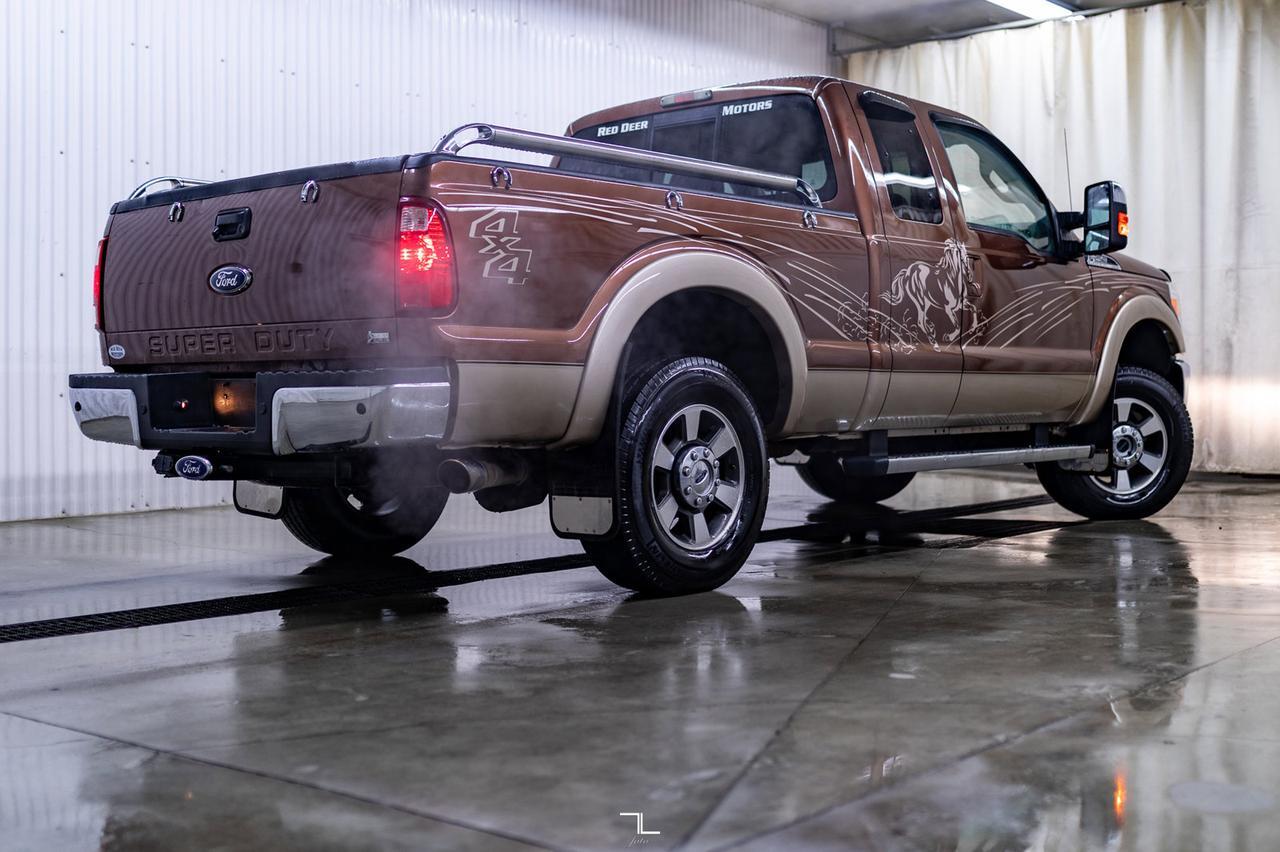 2011 Ford F-250 4x4 Super Cab Lariat Leather BCam Red Deer AB