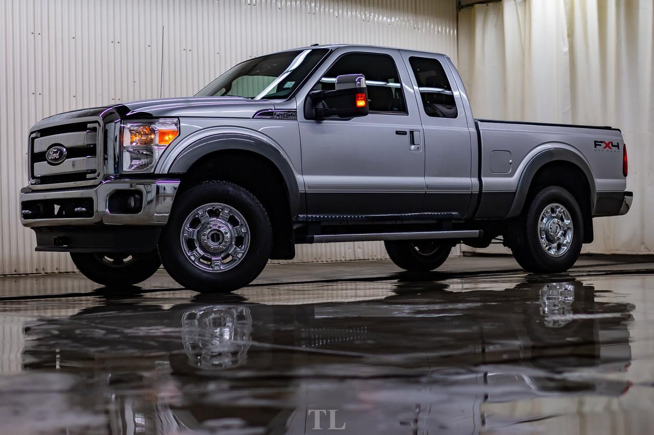 2011 Ford F-250 4x4 Super Cab Lariat Leather Nav Red Deer AB