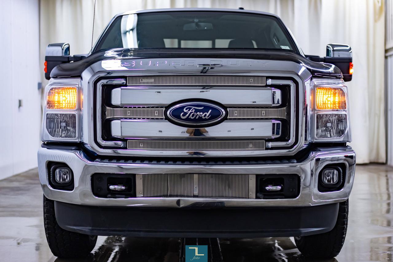 2011 Ford F-250 4x4 Super Cab Lariat Longbox Leather Nav BCam Red Deer AB