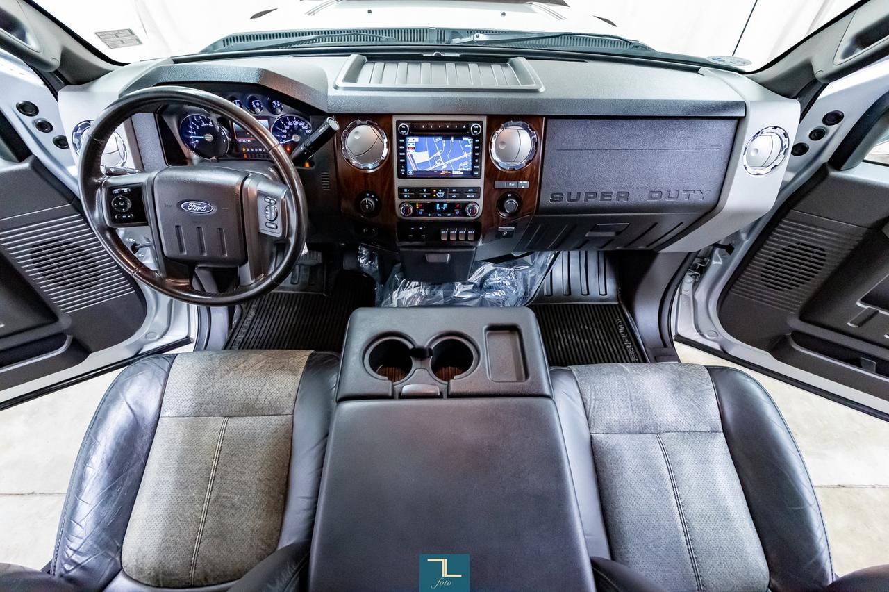 2011 Ford F-250 4x4 Super Cab Lariat Longbox Leather Nav BCam Red Deer AB