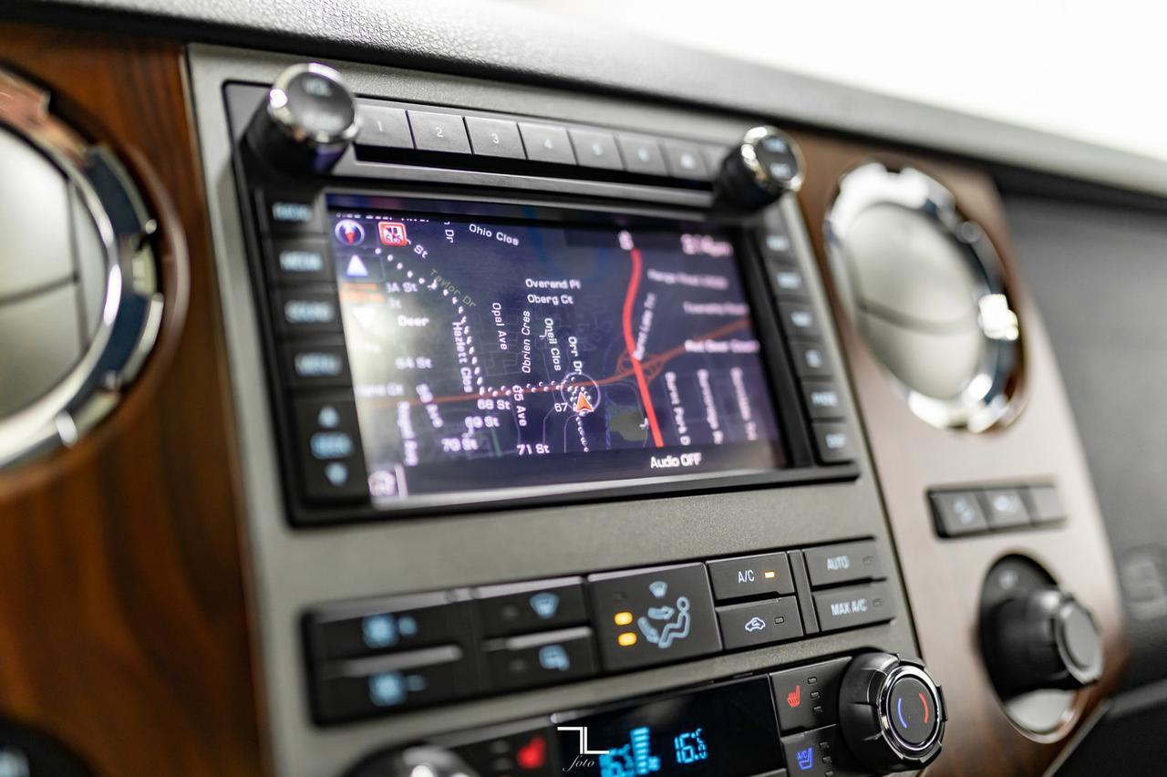 2011 Ford F-350 4x4 Crew Cab Lariat FX4 Diesel Leather Roof Nav Red Deer AB