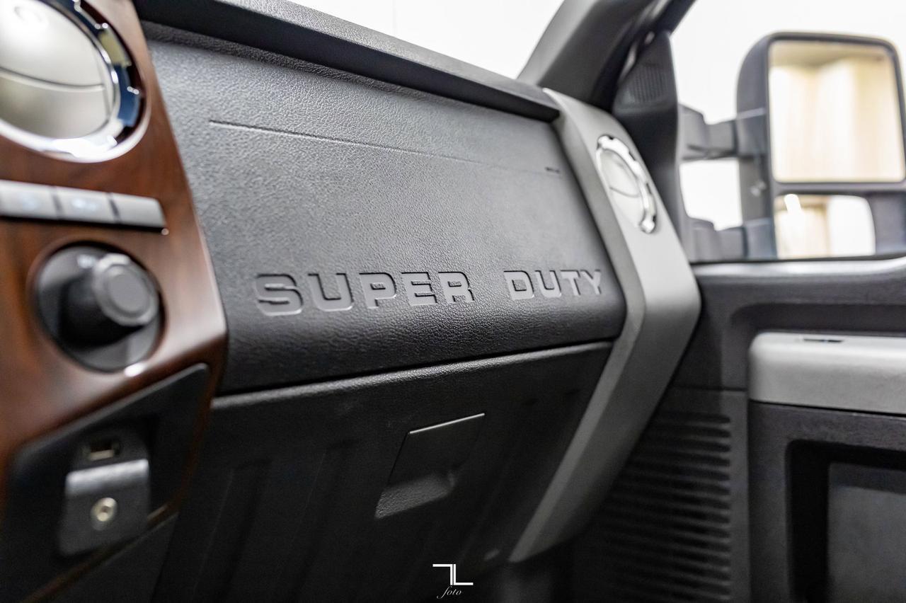 2011 Ford F-350 4x4 Crew Cab Lariat FX4 Diesel Leather Roof Nav Red Deer AB