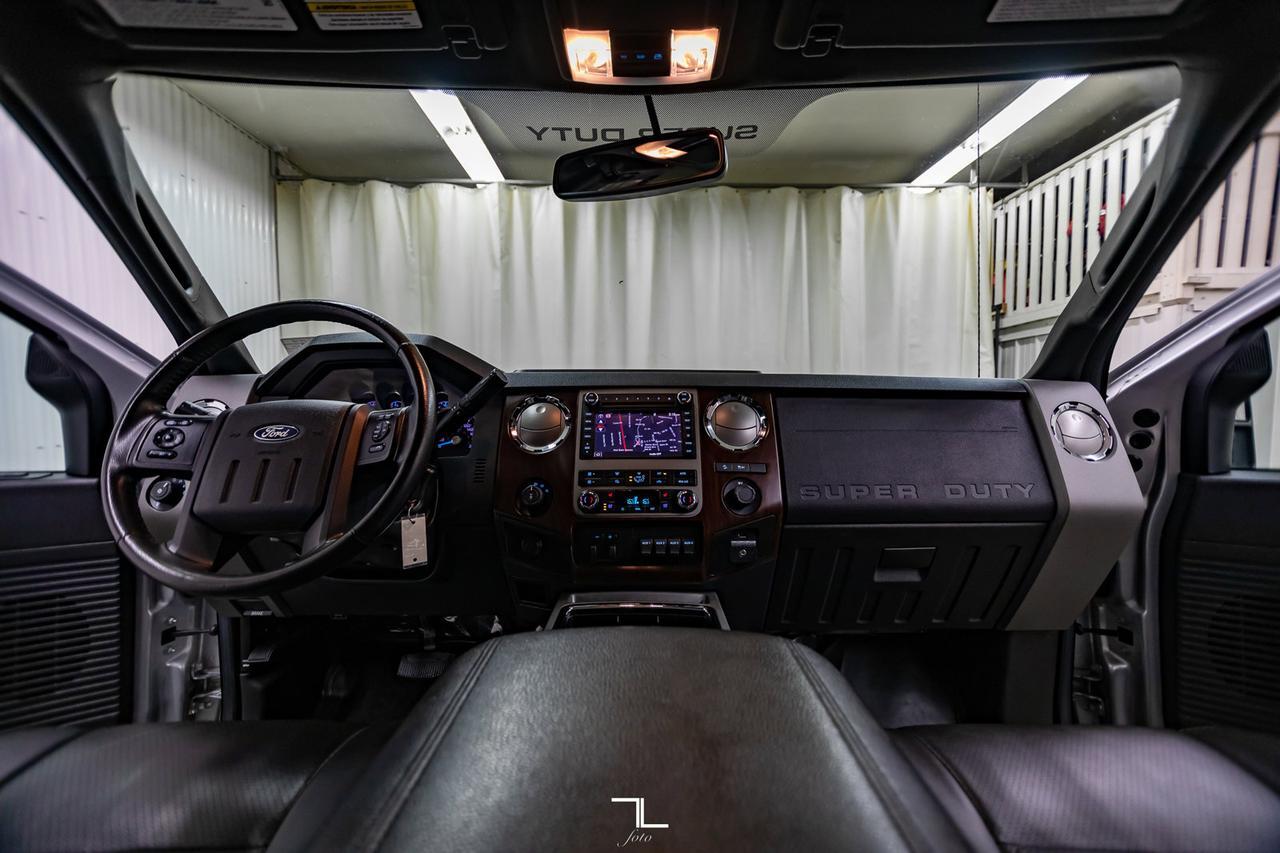2011 Ford F-350 4x4 Crew Cab Lariat FX4 Diesel Leather Roof Nav Red Deer AB