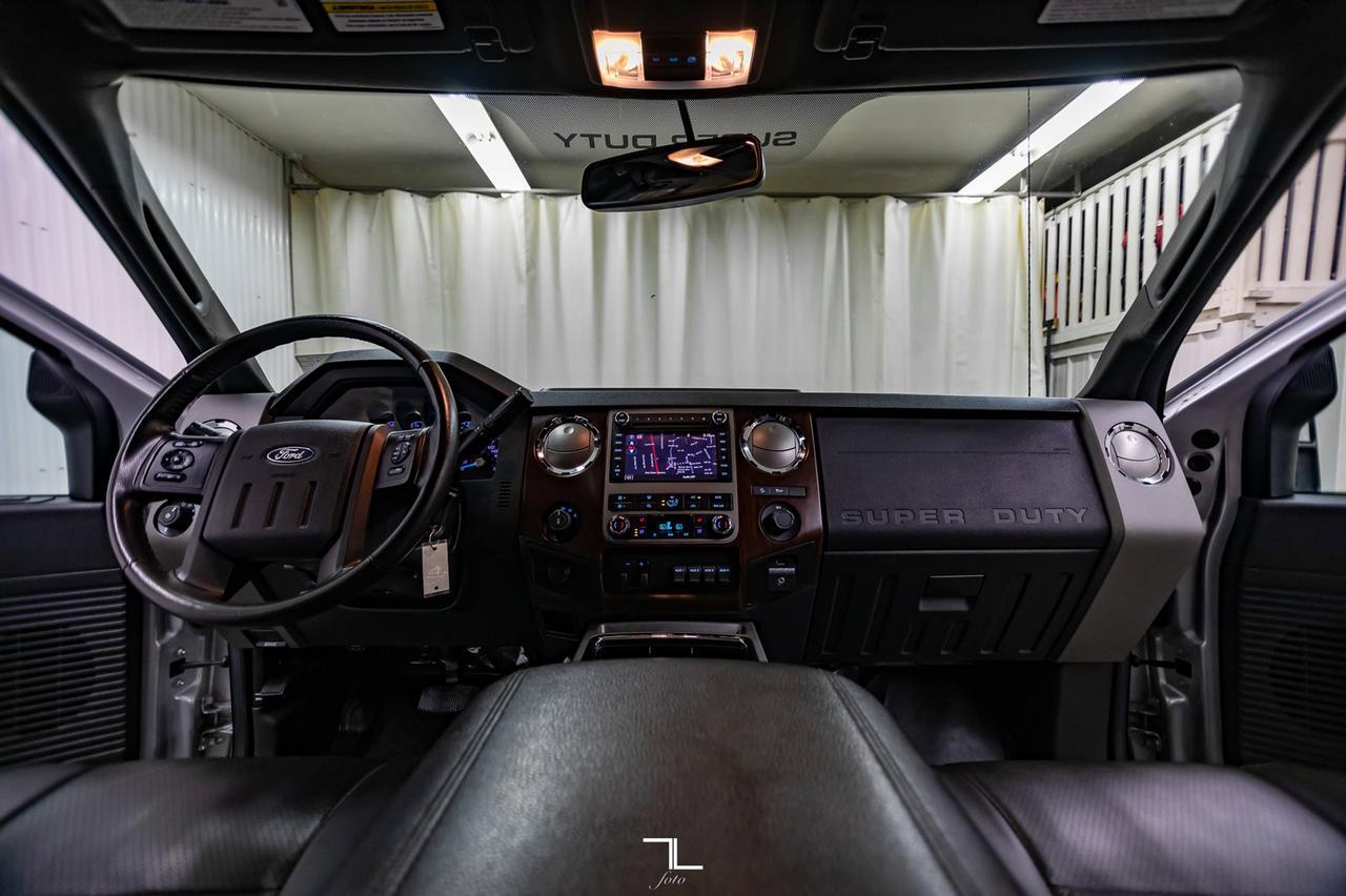 2011 Ford F-350 4x4 Crew Cab Lariat FX4 Diesel Leather Roof Nav Red Deer AB