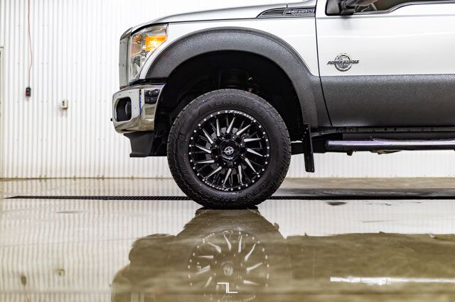 2011 Ford F-350 4x4 Crew Cab Lariat FX4 Diesel Leather Roof Nav Red Deer AB