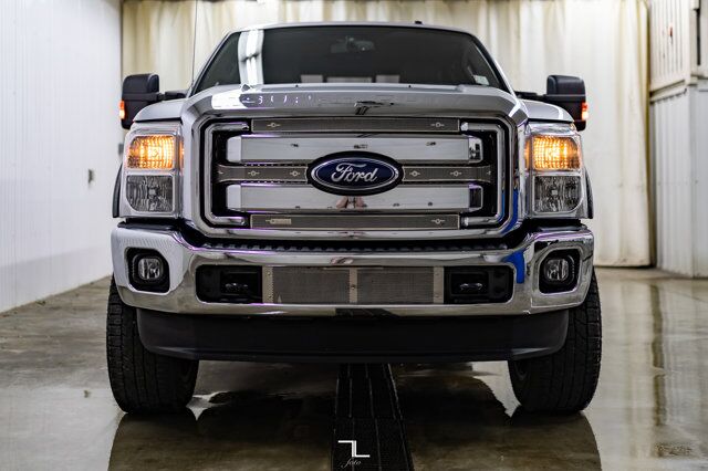 2011 Ford F-350 4x4 Crew Cab Lariat FX4 Diesel Leather Roof Nav Red Deer AB