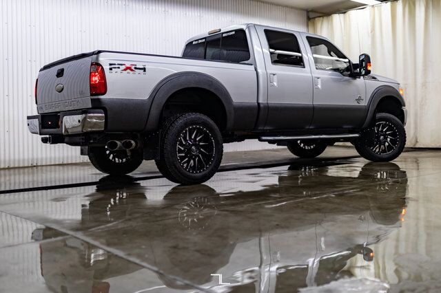 2011 Ford F-350 4x4 Crew Cab Lariat FX4 Diesel Leather Roof Nav Red Deer AB