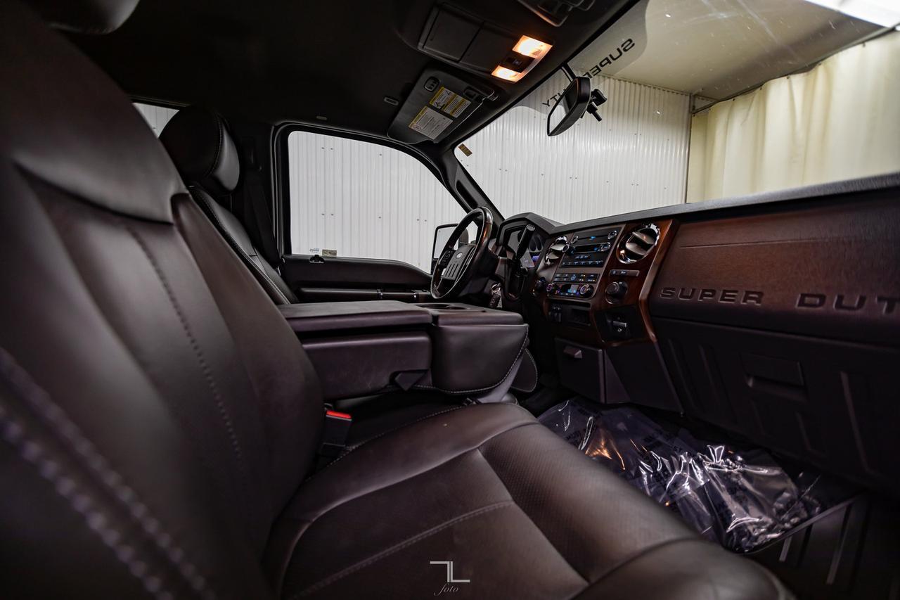 2011 Ford F-350 4x4 Crew Cab Lariat FX4 Longbox Diesel Leather Red Deer AB