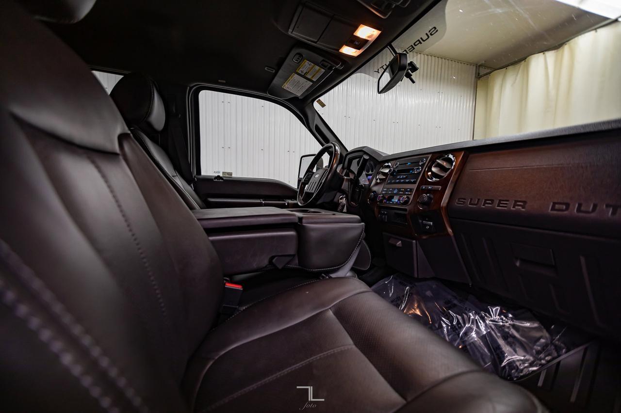 2011 Ford F-350 4x4 Crew Cab Lariat FX4 Longbox Diesel Leather Red Deer AB