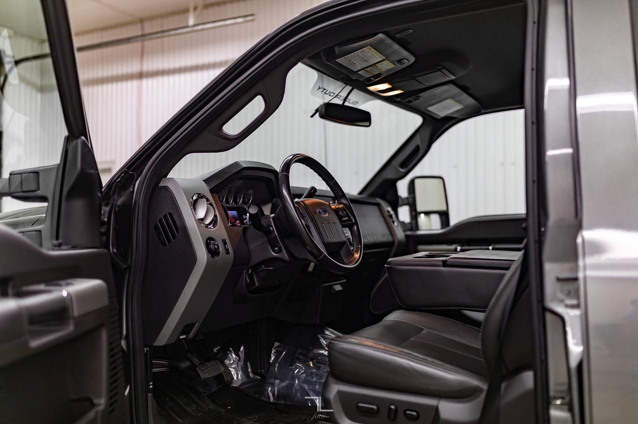 2011 Ford F-350 4x4 Crew Cab Lariat FX4 Longbox Diesel Leather Red Deer AB