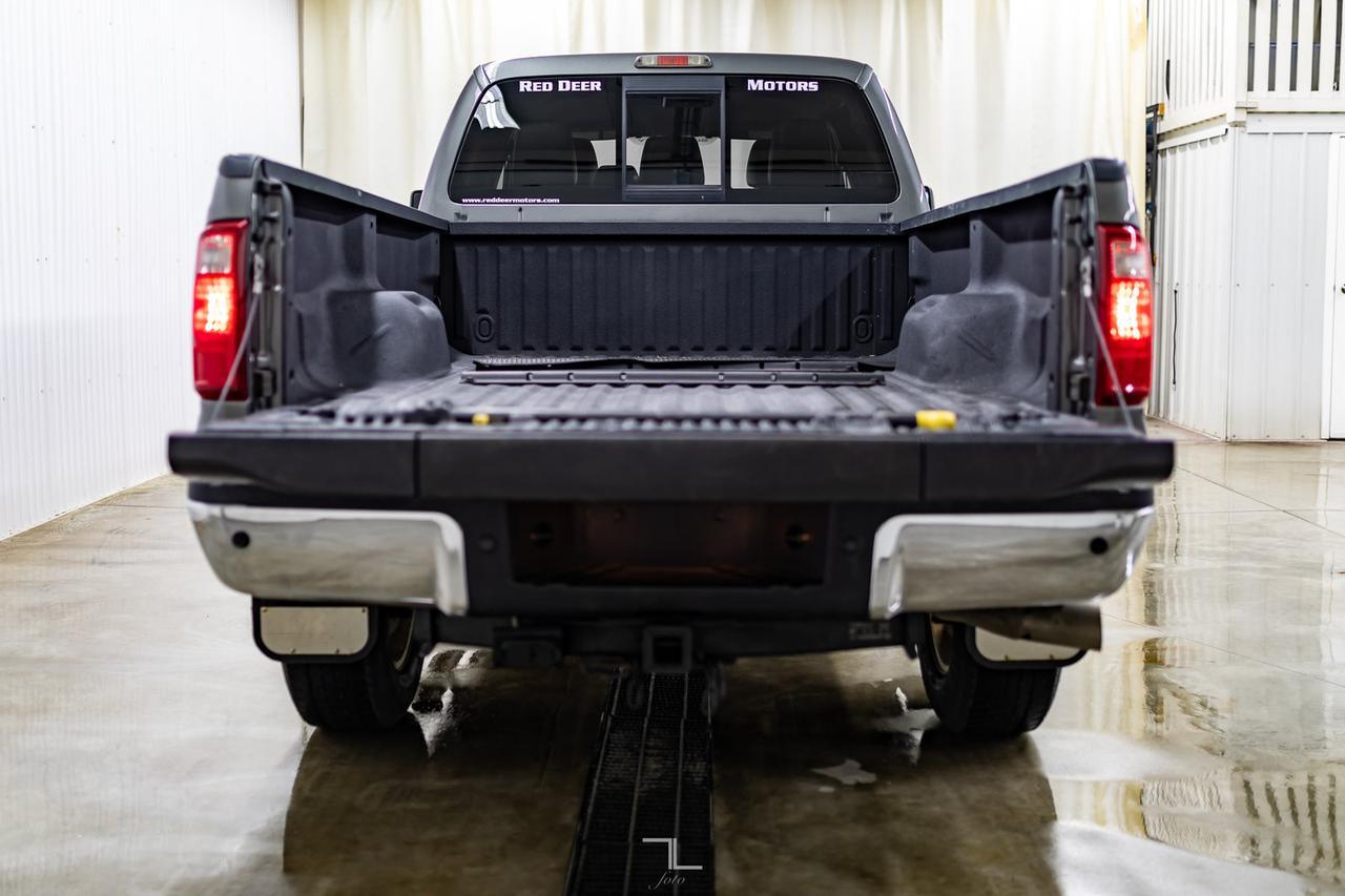 2011 Ford F-350 4x4 Crew Cab Lariat FX4 Longbox Diesel Leather Red Deer AB