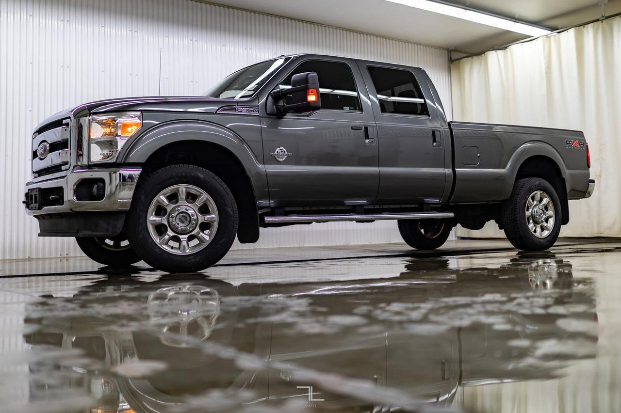 2011 Ford F-350 4x4 Crew Cab Lariat FX4 Longbox Diesel Leather Red Deer AB