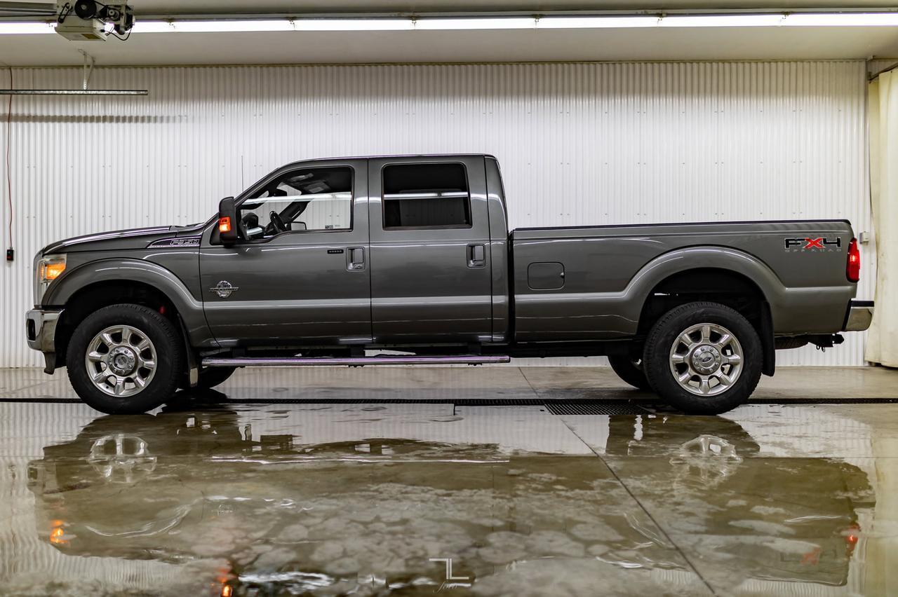 2011 Ford F-350 4x4 Crew Cab Lariat FX4 Longbox Diesel Leather Red Deer AB