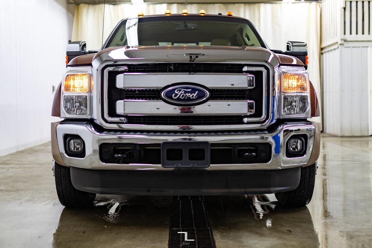 2011 Ford F-450 4x4 Crew Cab Lariat Dually Diesel Leather Roof BCam Red Deer AB