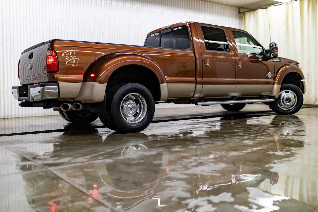 2011 Ford F-450 4x4 Crew Cab Lariat Dually Diesel Leather Roof BCam Red Deer AB